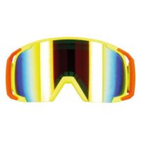 Motocyklové crossové brýle S-line Scrub MX žlutá-červená-žlutá